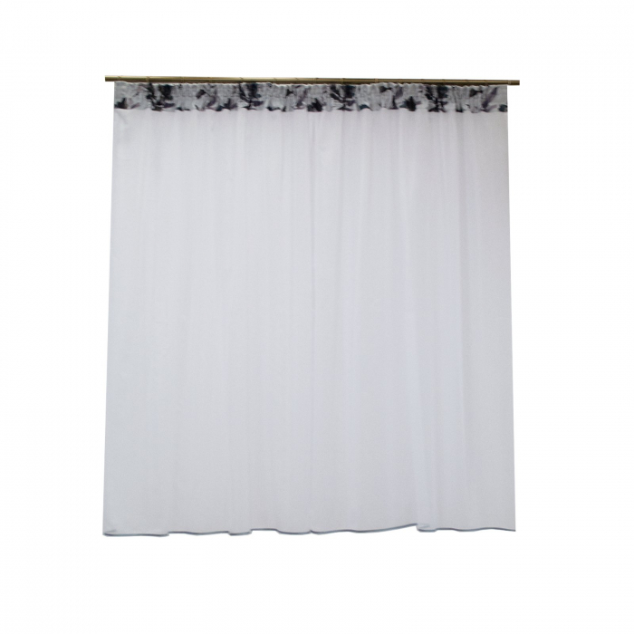 Perdea Velaria alba cu flori, 240x175 cm [2]