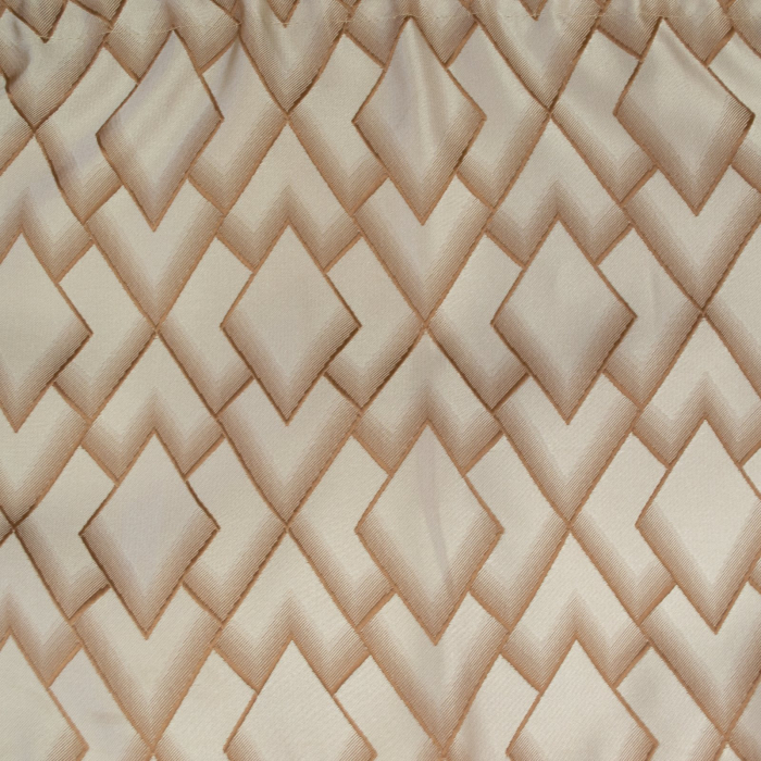 Perdea Velaria  voal alb cu romburi bej, 180x170 cm [4]