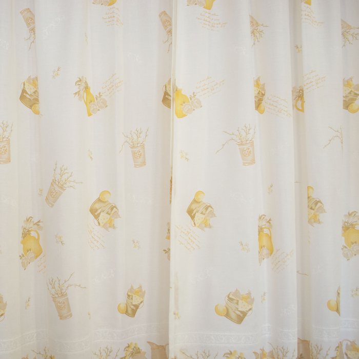 Perdea Velaria de bucatarie cu galben 100x165 cm [2]