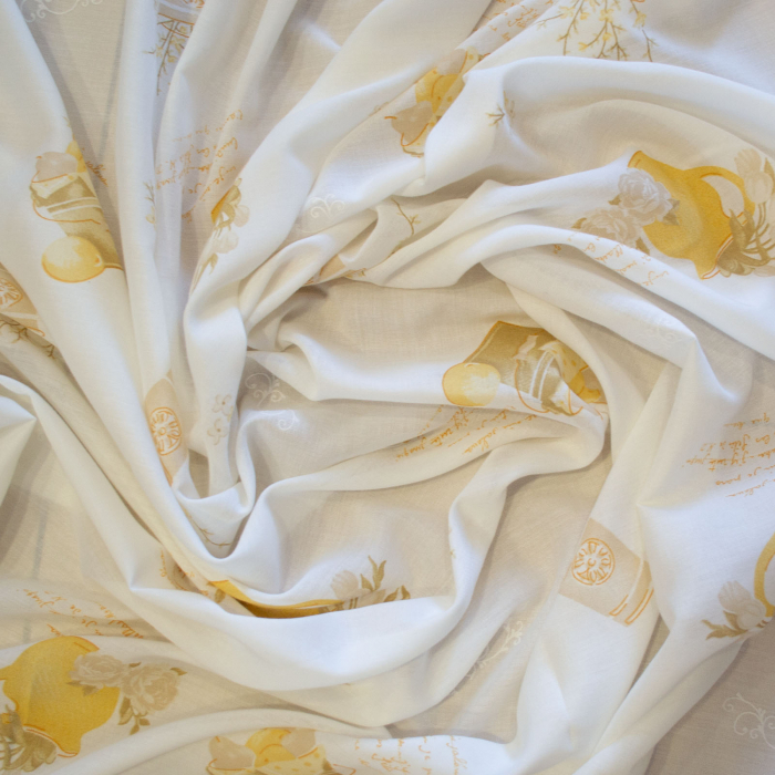 Perdea Velaria de bucatarie cu galben 100x165 cm [3]