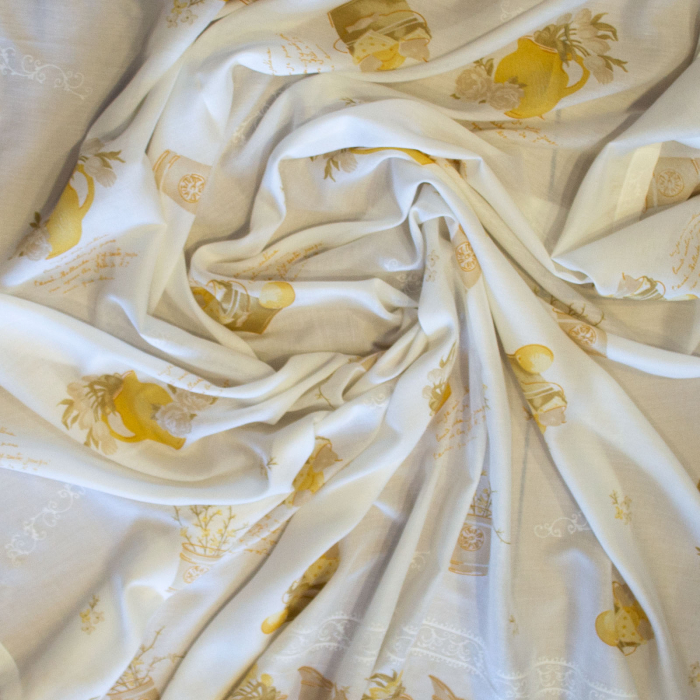 Perdea Velaria de bucatarie cu galben 100x165 cm [4]