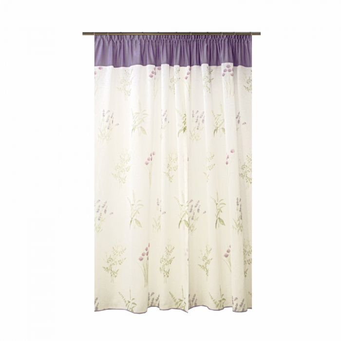 Perdea Velaria de bucatarie cu imprimeu lavanda, 145x175 cm [2]