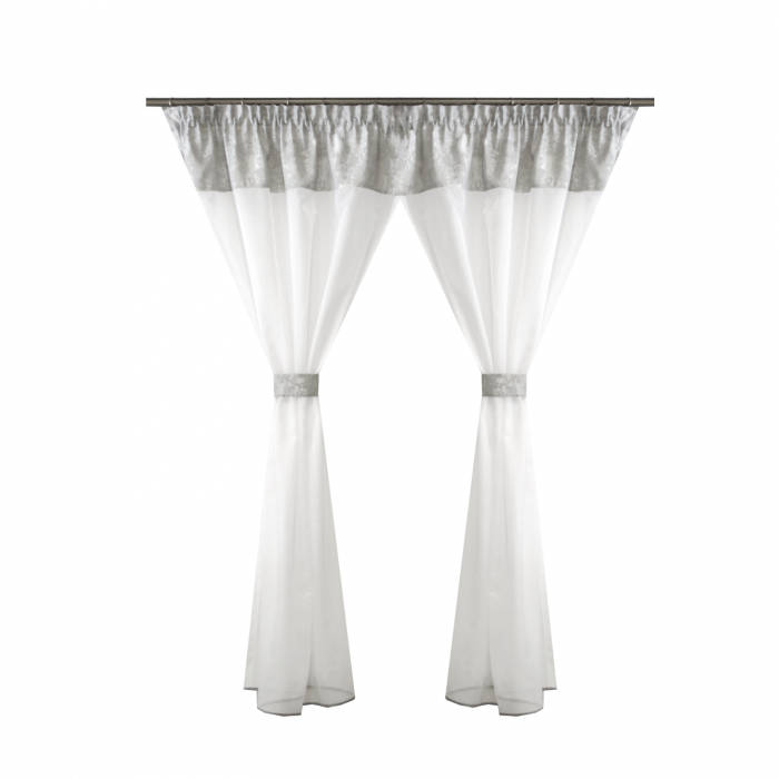 Perdea Velaria in cristal alb, 210x170 cm [1]