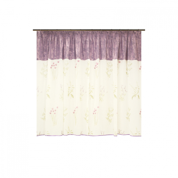 Perdea Velaria de bucatarie cu imprimeu lavanda, 300x150 cm [2]