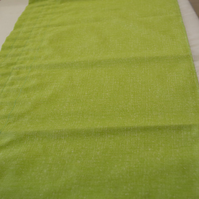 Perdea Velaria de bucatarie in ivoire cu verde brotacel, 170x165 cm [3]