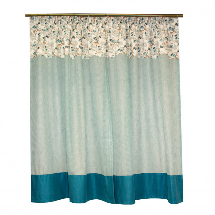 Perdea Velaria de bucatarie turcoaz, 220x145 cm [2]