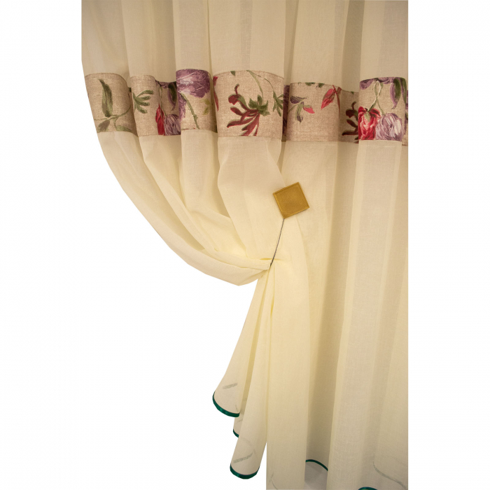 Perdea Velaria de bucatarie, ivoire, 400x150 cm [2]