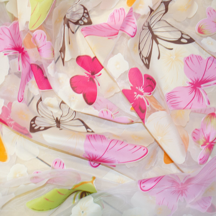 Perdea Velaria organza cu fluturi, 240x165 cm [2]