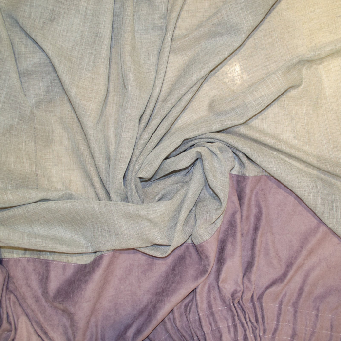 Perdea Velaria in gri cu esarfe, 400x155 cm [2]