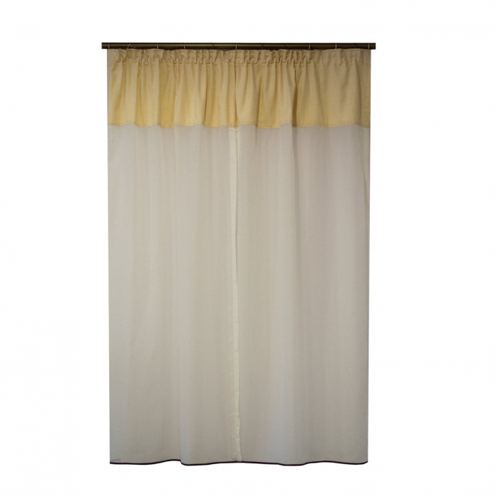 Perdea Velaria de bucatarie voal ivoire, 160x170 cm [2]