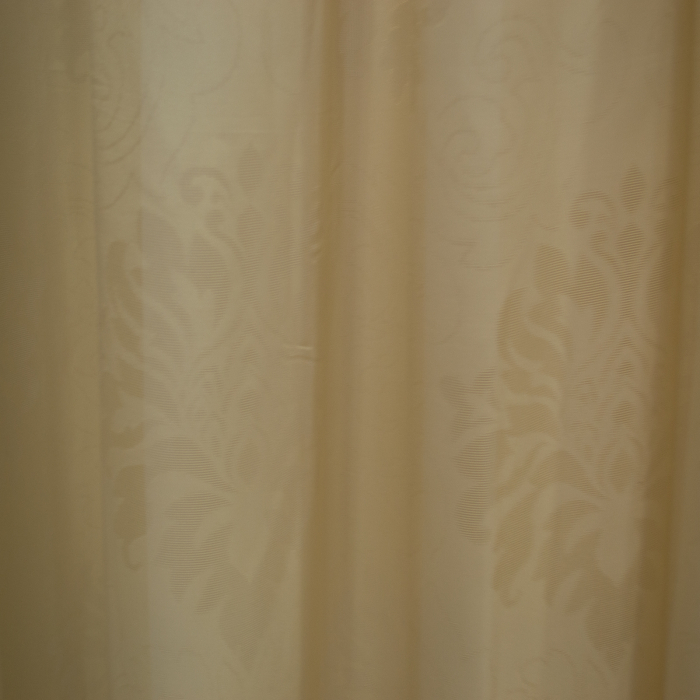 Perdea Velaria voal crem cu imprimeu baroc, 500x200cm [2]