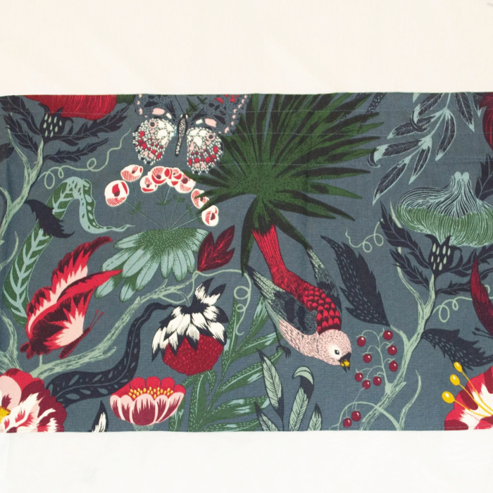 Perdea Velaria din in ivoire cu flori, 140x170 cm [4]