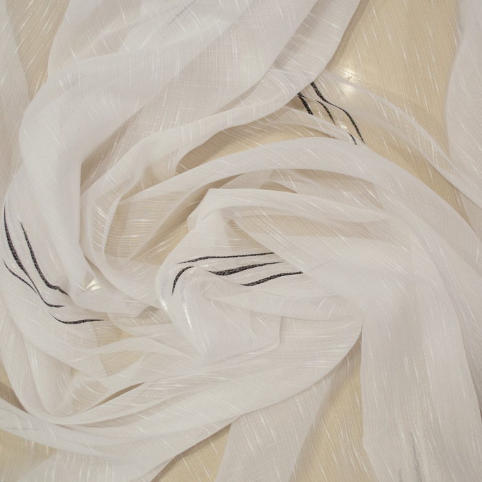 Perdea Velaria alba cu dungi negre, 500x260 cm [2]