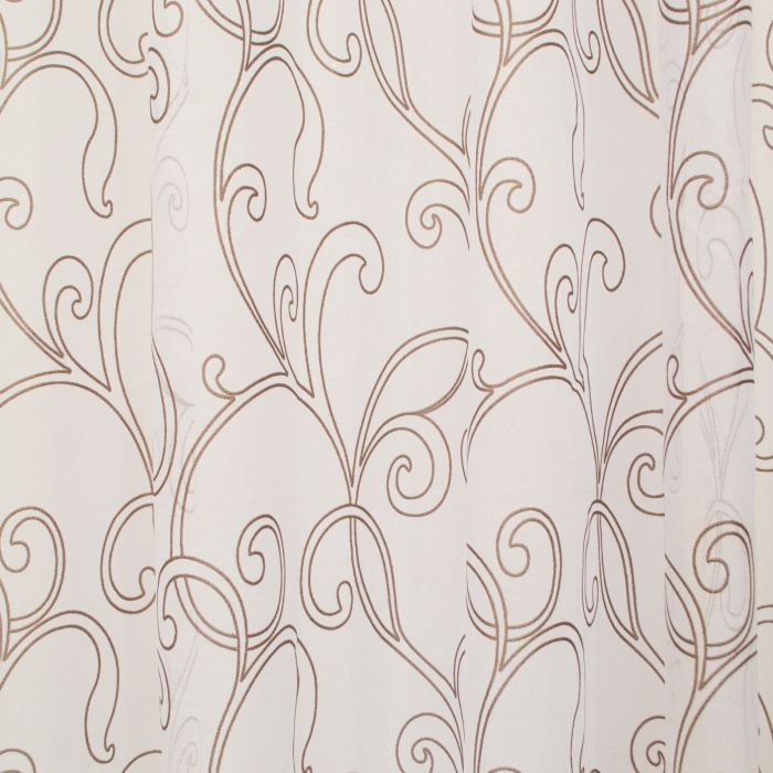 Perdea Velaria in alb cu imprimeu abstract, 340x170 cm [2]