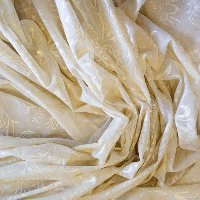 Perdea Velaria in cu baroc pictat auriu, 265x225 cm [2]