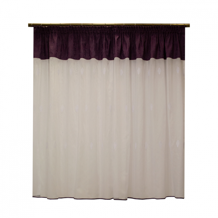 Perdea Velaria in alb, 145x145 cm [1]