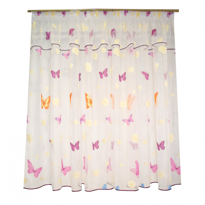 Perdea Velaria organza cu fluturi, 240x160 cm [1]