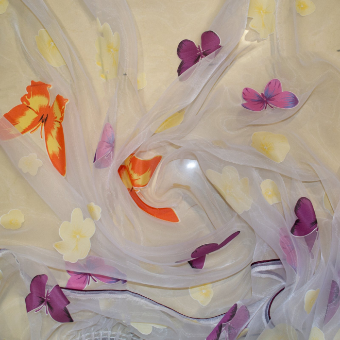 Perdea Velaria organza cu fluturi, 240x160 cm [2]