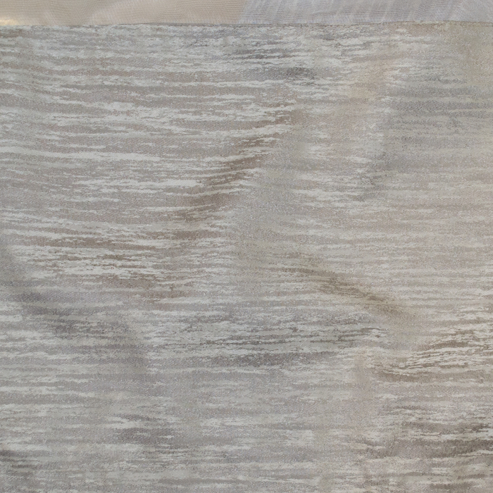 Perdea Velaria in alb cu banda gri, 370x145 cm [3]
