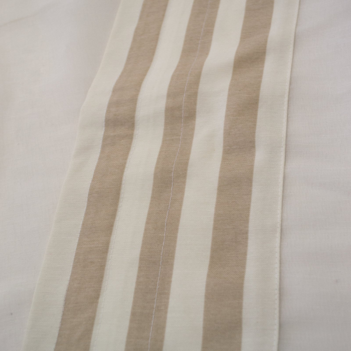 Perdea Velaria in alb cu dungi bej, 145x170 cm [3]