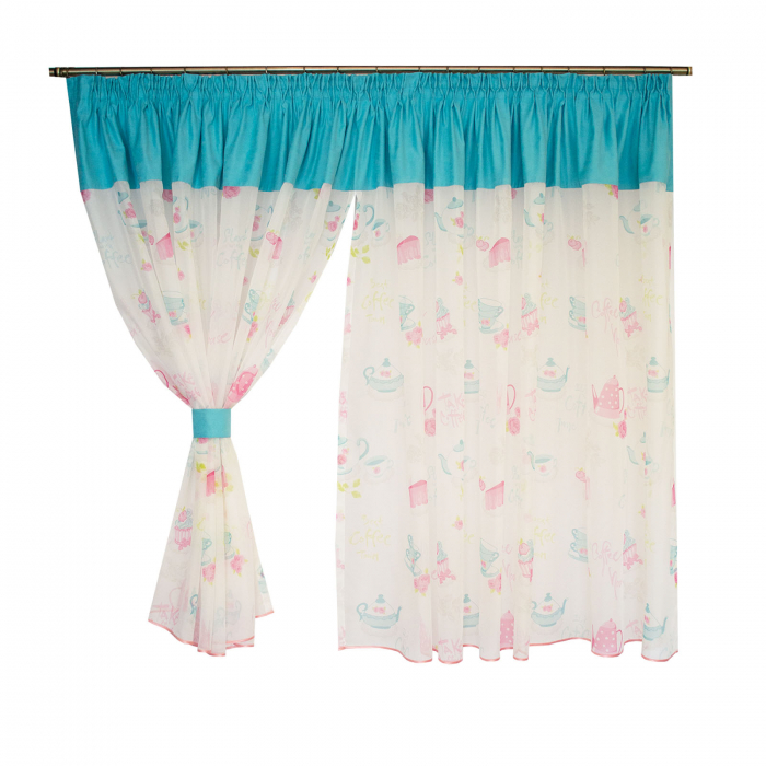 Perdea Velaria voal multicolor, 440x155 cm [4]