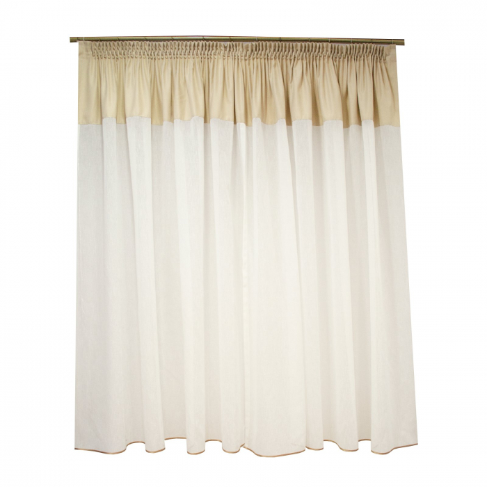 Perdea Velaria de bucatarie ivory, 385x145 cm [2]