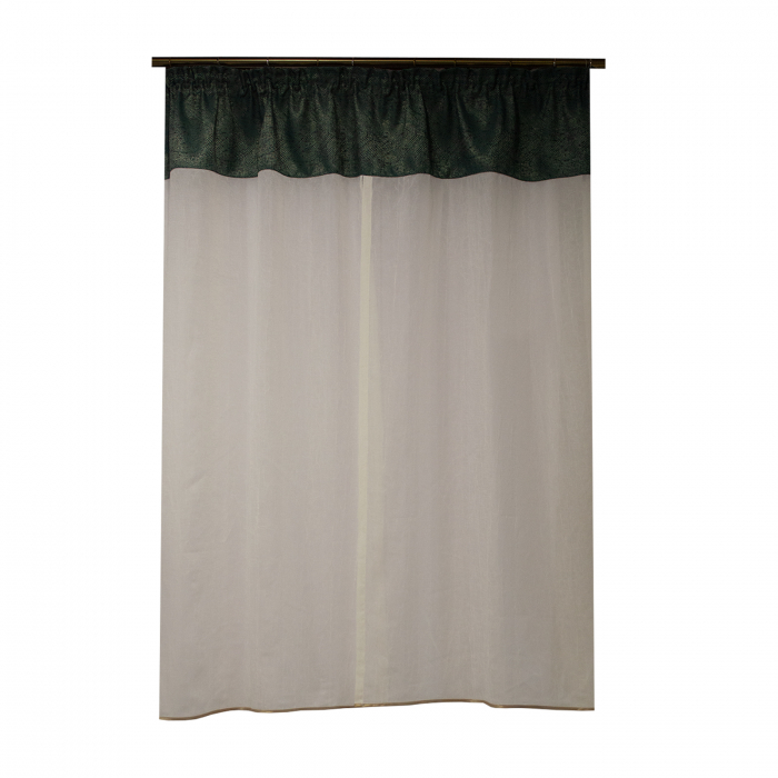 Perdea Velaria voal creponat ivory, 160x160 cm [1]