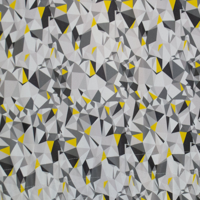 Perdea Velaria in alb cu model geometric, 175x150 cm [3]