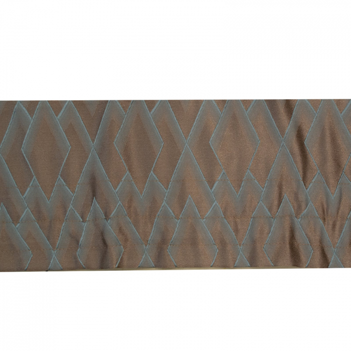 Perdea Velaria in ivoire cu romburi si esarfe, 170x160 cm [6]