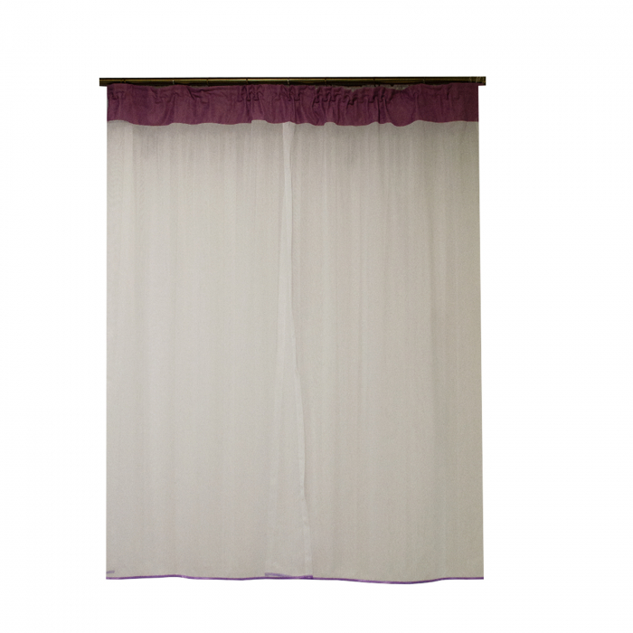 Perdea Velaria in alb si esarfe, 165x160 cm [2]