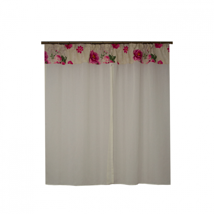 Perdea Velaria in ivoire cu fori, 170x145 cm [3]
