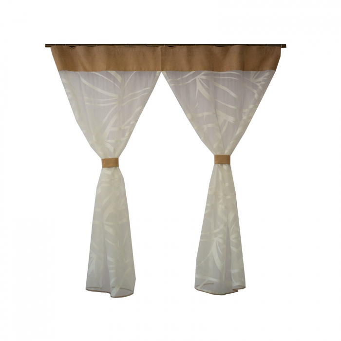 Perdea Velaria organza alba, 165x190 cm [3]