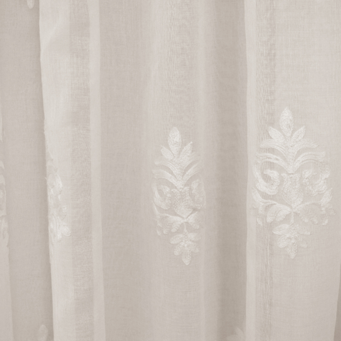 Perdea Velaria in baroc brodat ivoire, 235x250 cm [2]