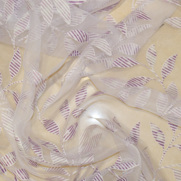 Perdea Velaria organza frunze mov, 300x245 cm [2]