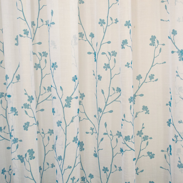 Perdea Velaria in lido cu flori turcoaz, 300x245 cm [3]