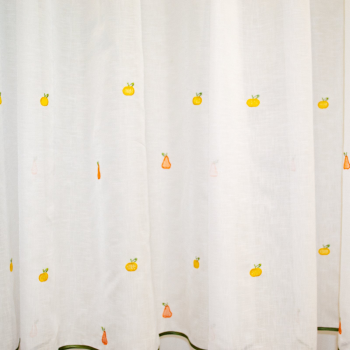 Perdea Velaria in alb cu fructe, 340x145 cm [3]