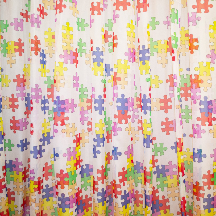 Perdea Velaria voal cu piese puzzle, 380x270 cm [2]