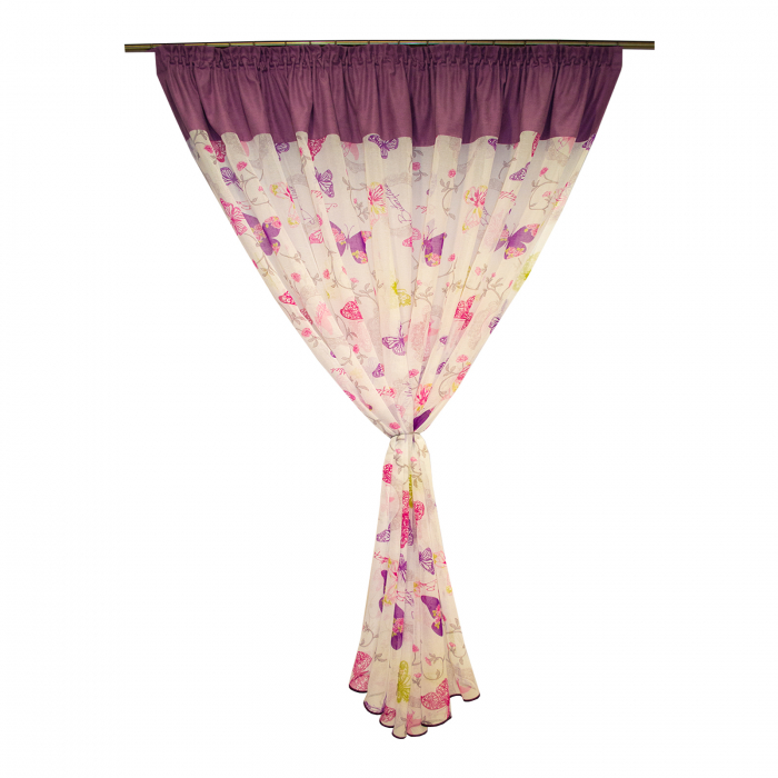 Perdea Velaria in cu fluturi multicolori, 345x190 cm [3]