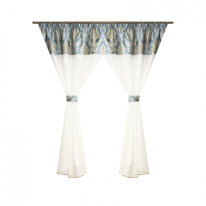 Perdea Velaria in lucios ivoire, 230x160 cm [1]