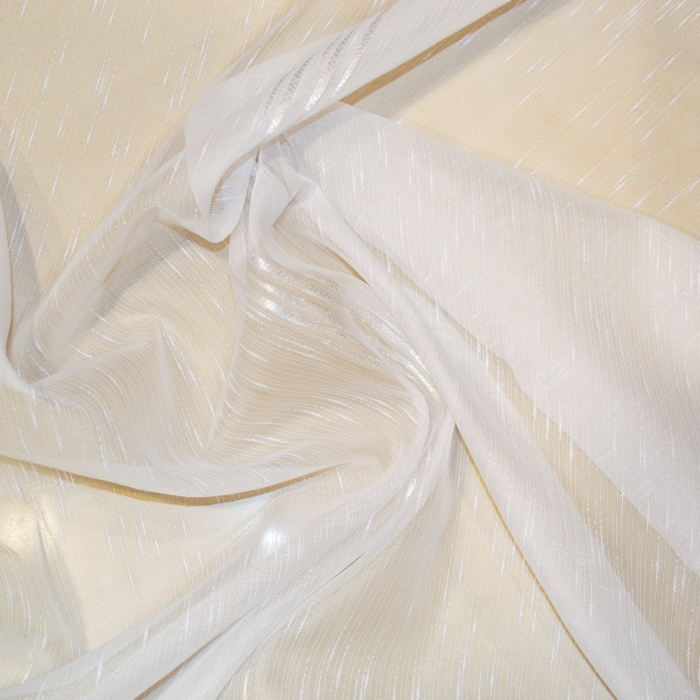 Perdea Velaria alba cu bata turcoaz, 180x170 cm [4]