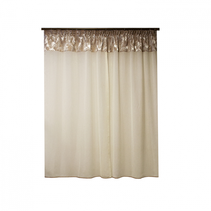 Perdea Velaria in crem si asos bej, 200x165 cm [2]