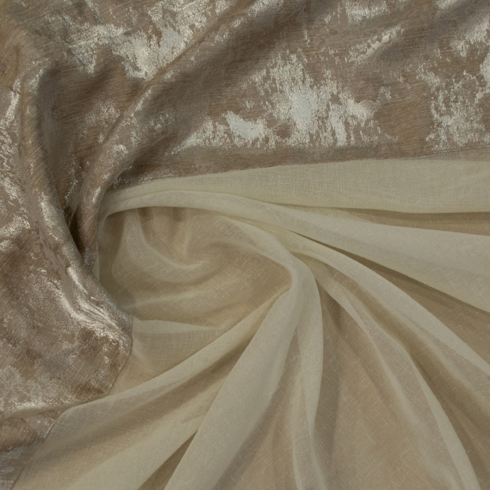 Perdea Velaria in crem si asos bej, 200x165 cm [3]