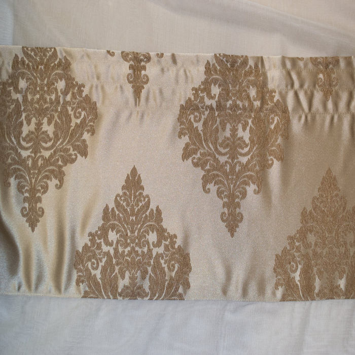 Perdea Velaria in ivoire cu baroc bej, 145x150 cm [2]