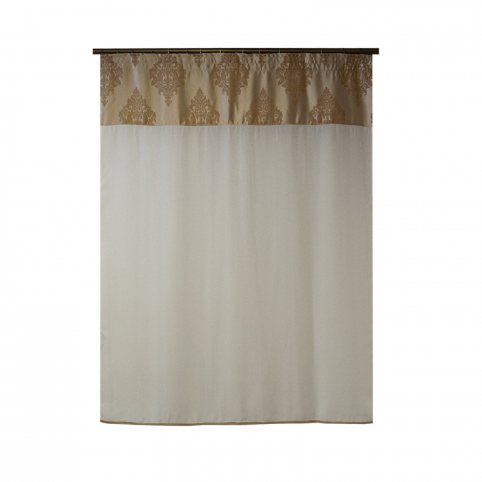 Perdea Velaria in ivoire cu baroc bej, 145x150 cm [1]