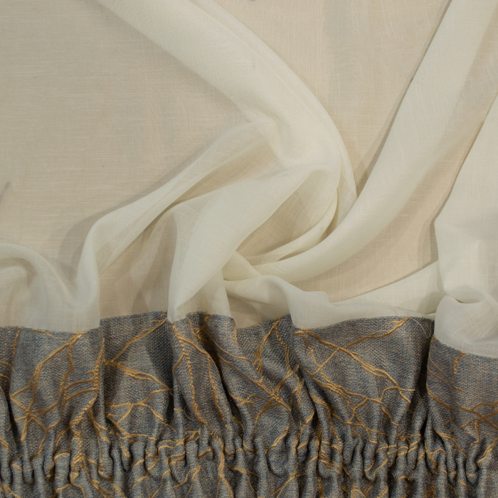 Perdea Velaria in ivoire si tafta, 150x185 cm [3]
