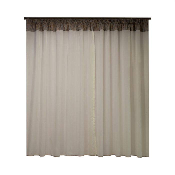 Perdea Velaria in ivoire si tafta, 180x160 cm [2]
