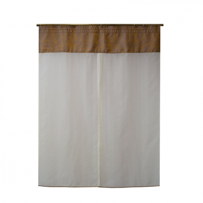 Perdea Velaria in ivoire cu tafta aurie, 125x165 cm [2]