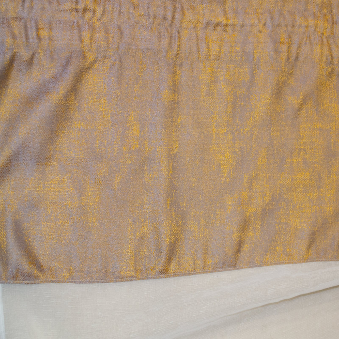 Perdea Velaria in ivoire cu tafta aurie, 125x165 cm [3]