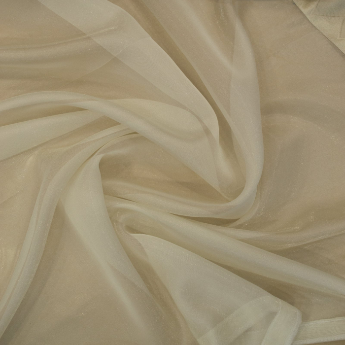 Perdea Velaria organza ivoire cu esarfe, 170x160 cm [2]