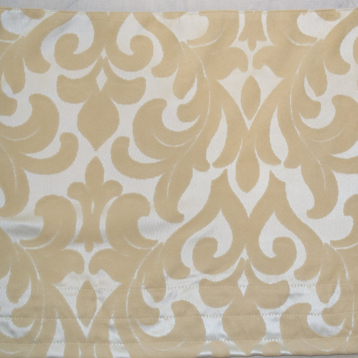 Perdea Velaria in ivoire cu tafta baroc bej, 135x185 cm [3]